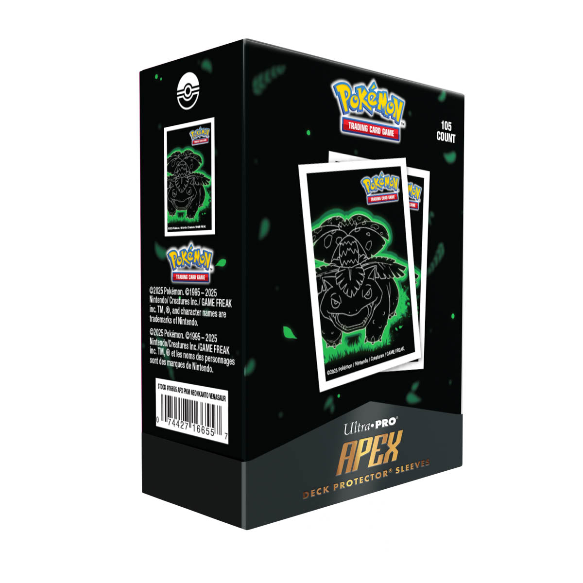 Pokemon Neon Kanto: Venusaur (105-pack) - APEX Deck Protector Sleeves