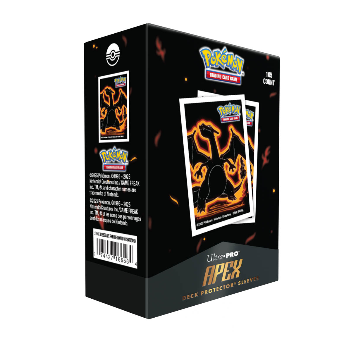 Pokemon Neon Kanto: Charizard (105-pack) - APEX Deck Protector Sleeves