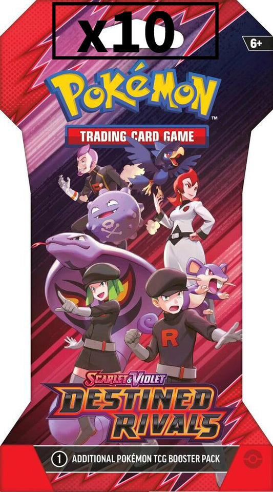 Destined Rivals Sleeved Booster Pack x10 - SV10: Destined Rivals (DRI)