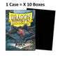Dragon Shield Sleeves: Standard Matte - Black (Case of 10 boxes)