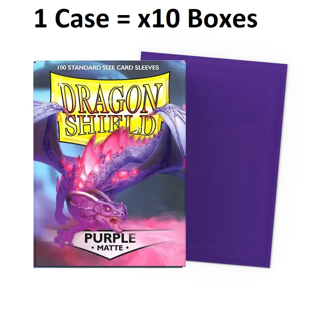Dragon Shield Sleeves: Standard Matte - Purple (Case of 10 boxes)