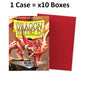 Dragon Shield Sleeves: Standard Matte - Ruby (Case of 10 boxes)