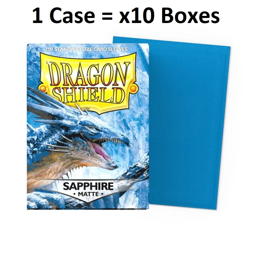 Dragon Shield Sleeves: Standard Matte - Sapphire (Case of 10 boxes)