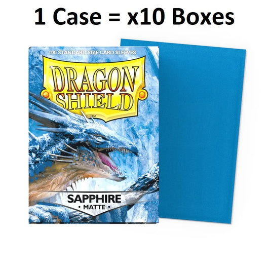 Dragon Shield Sleeves: Standard Matte - Sapphire (Case of 10 boxes)