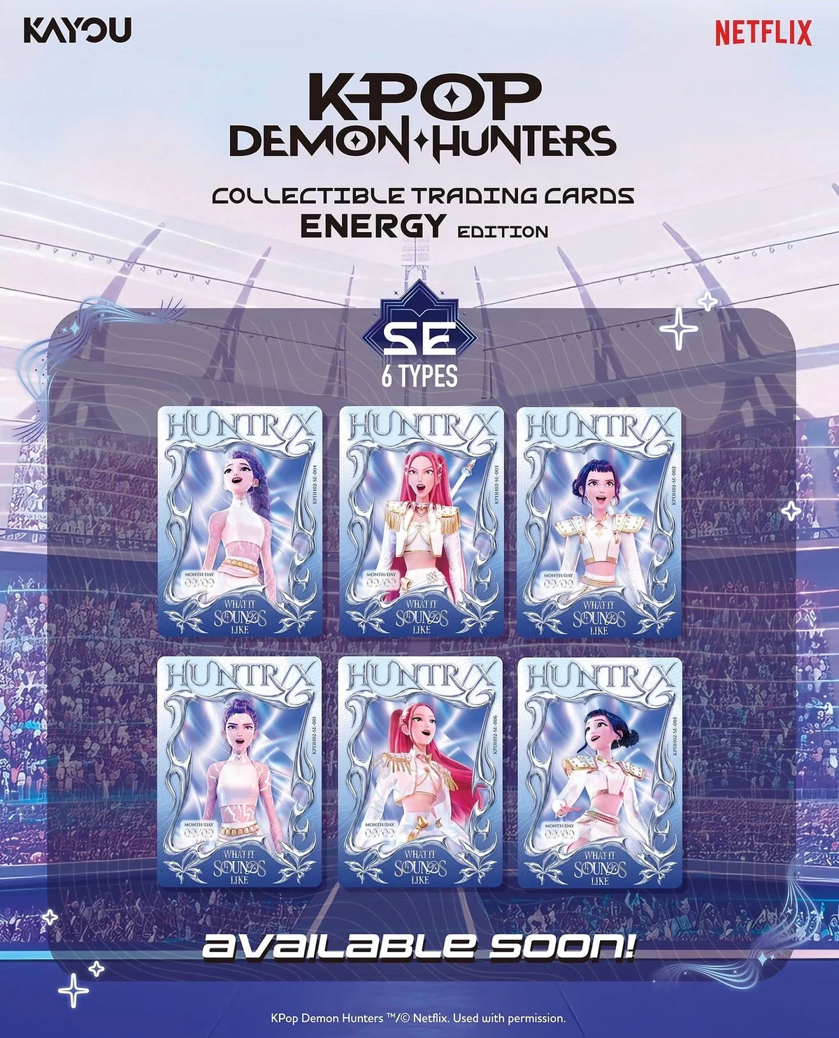 KPop Demon Hunters Collectible Cards: Series 2 - Energy Edition Collector Box (5 packs) Pre-Order (Ships 11/13)