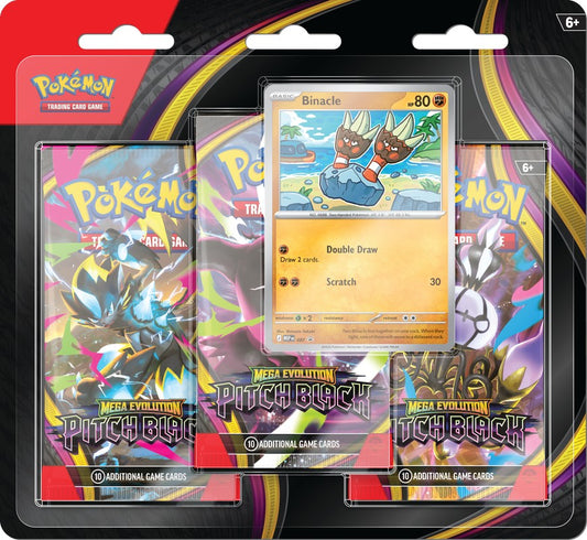 Pokemon Mega Evolution 5 Pitch Black 3-Pack Blister (Pre-order)